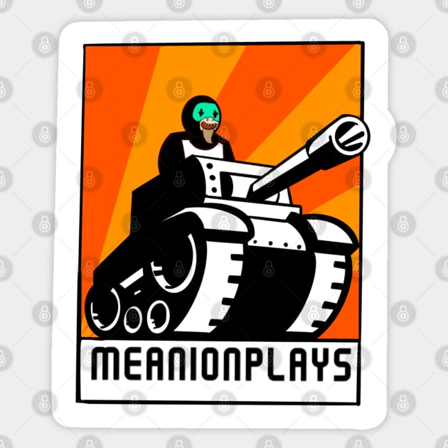 Meanion Plays Newgrounds tank Sticker by Mike&Meanion